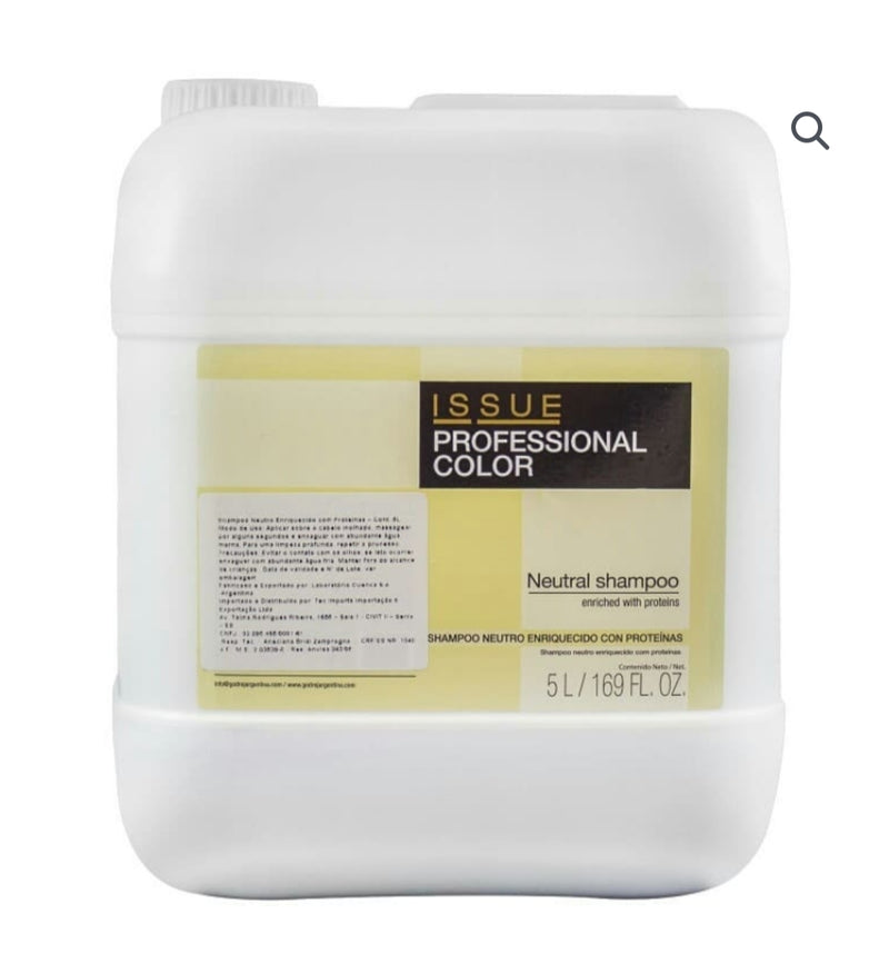 ISSUE PROFESSIONAL-SHAMPOO NEUTRO ENRIQUECIDO CON PROTEINAS, 5 LITROS.