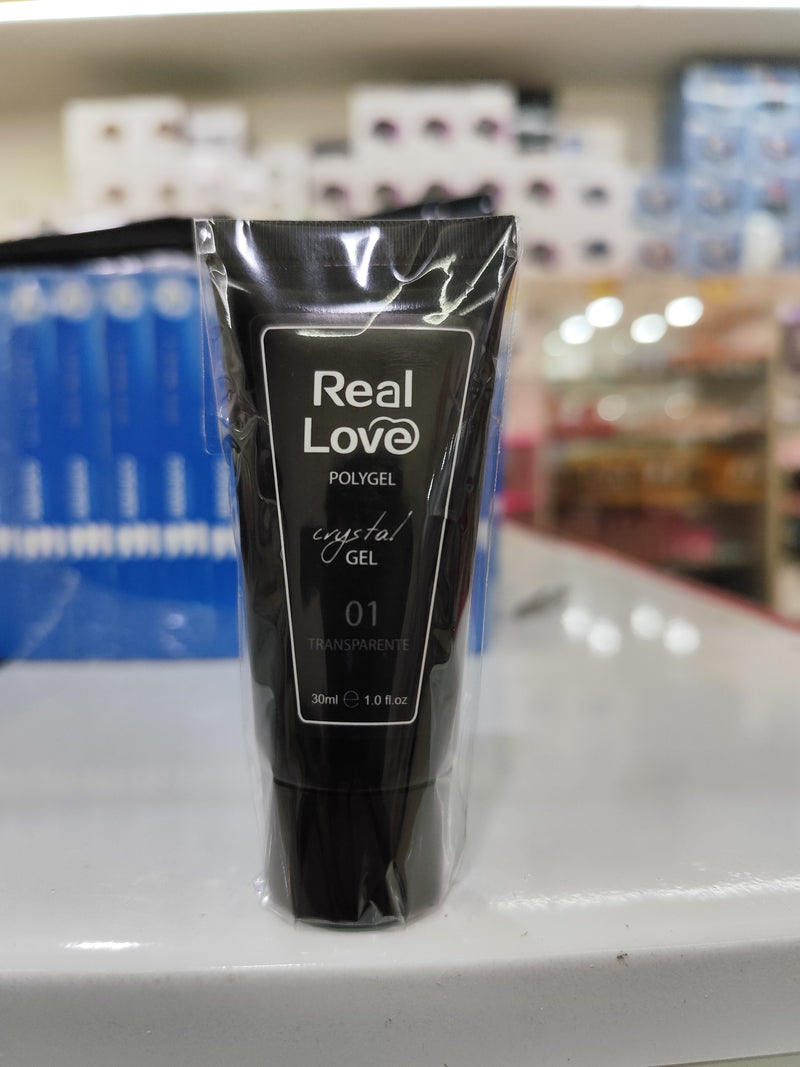 Polygel Cristal  Gel 30Ml Real Love Led/uv