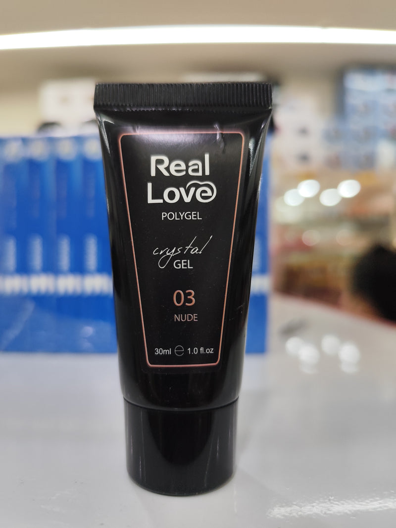 Polygel Cristal  Gel 30Ml Real Love Led/uv