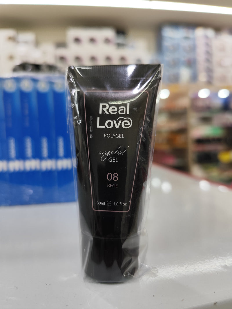 Polygel Cristal  Gel 30Ml Real Love Led/uv