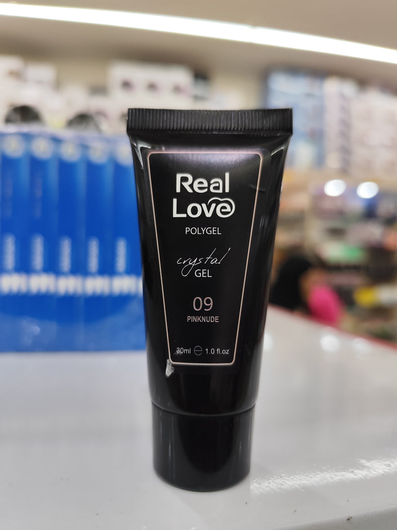 Polygel Cristal  Gel 30Ml Real Love Led/uv