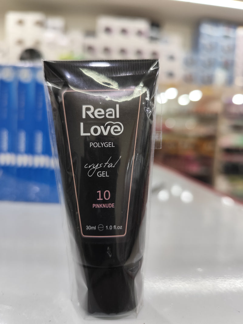 Polygel Cristal  Gel 30Ml Real Love Led/uv