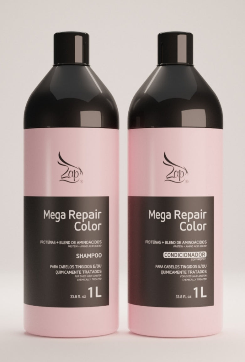 Zap Cosméticos Kit Mega Repair Color Cabellos Coloridos 2x1L ...