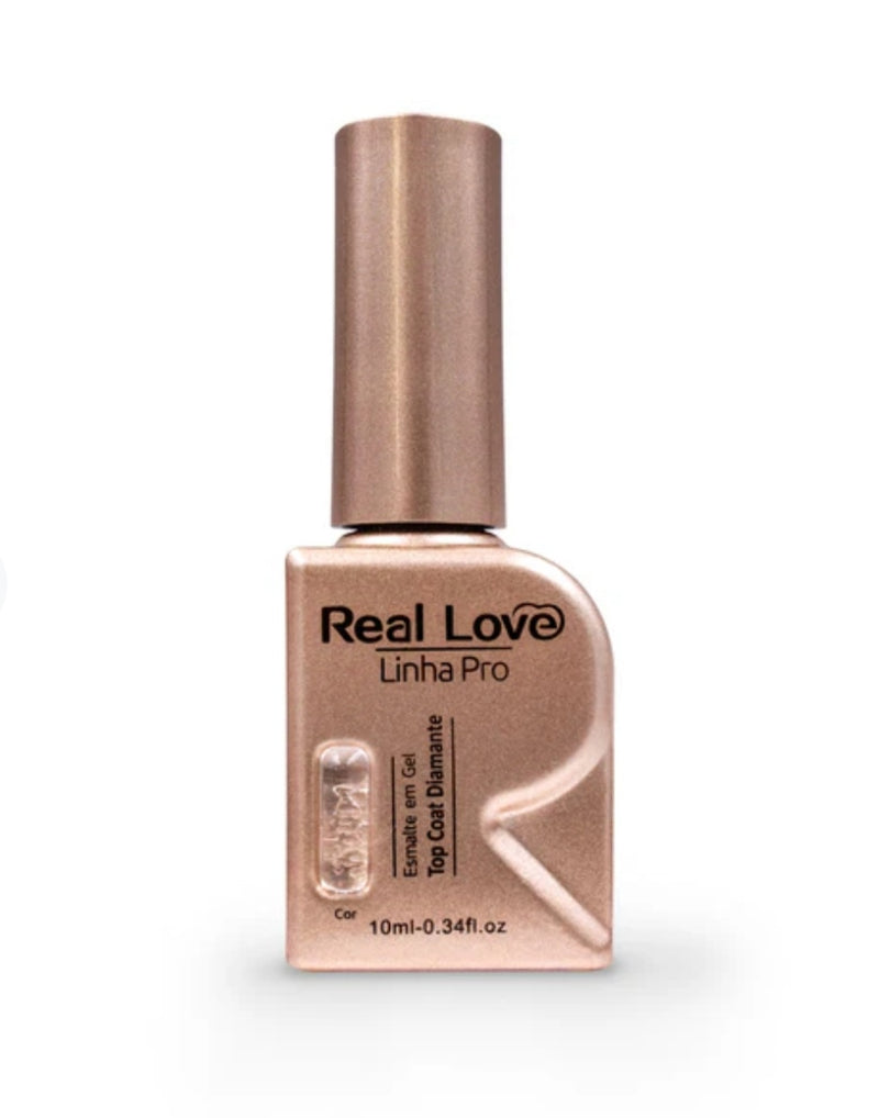 Top Coat Diamante Para Uñas Linha Pro 10 ml - Real