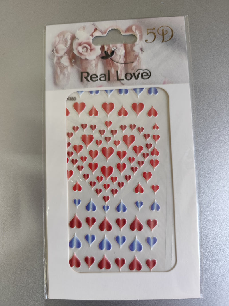 Diseño para uñas Real LOVE 5D