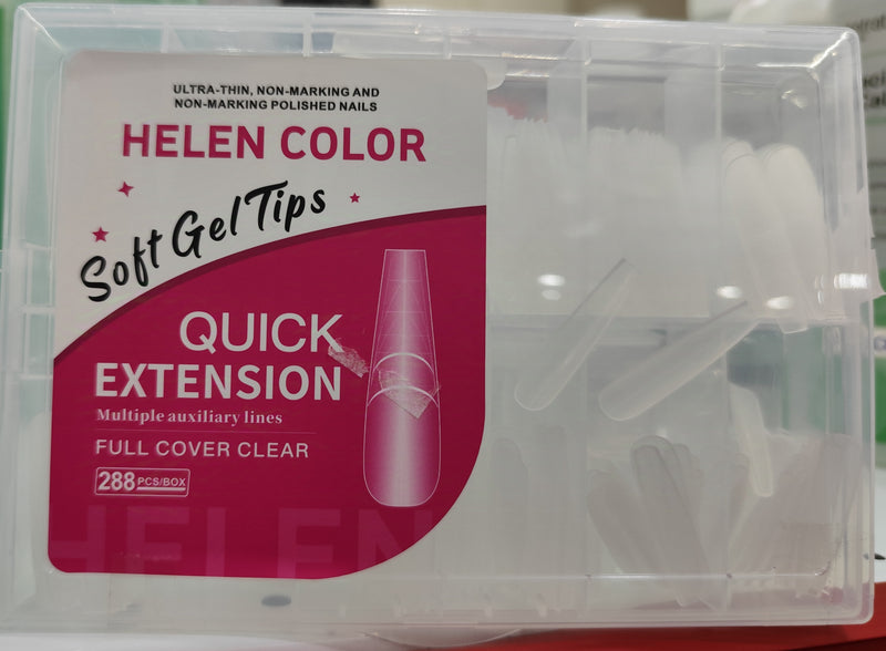 SOFT GEL TiPS HELEN COLOR  288pcs