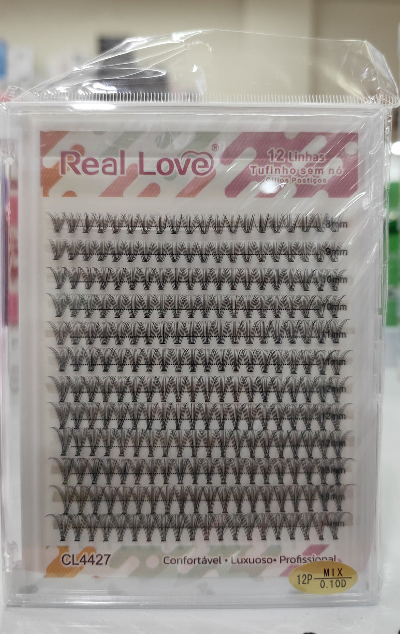 Pestañas Real LOVE para extensiones nuevo 20p-12p-10p