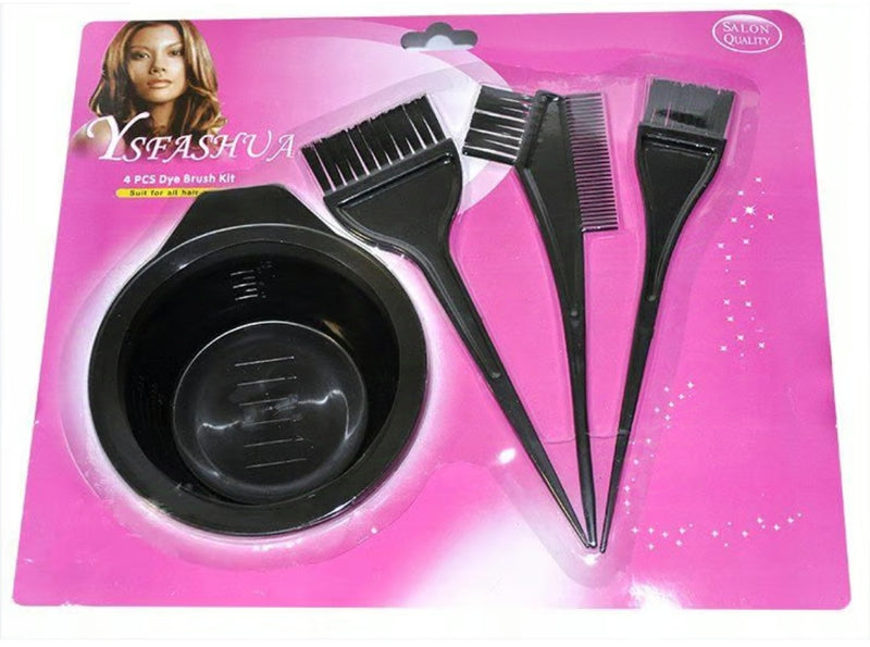 Kit Set Juego De Brochas Y Aplicador Tinte Cabello Reusable - 4