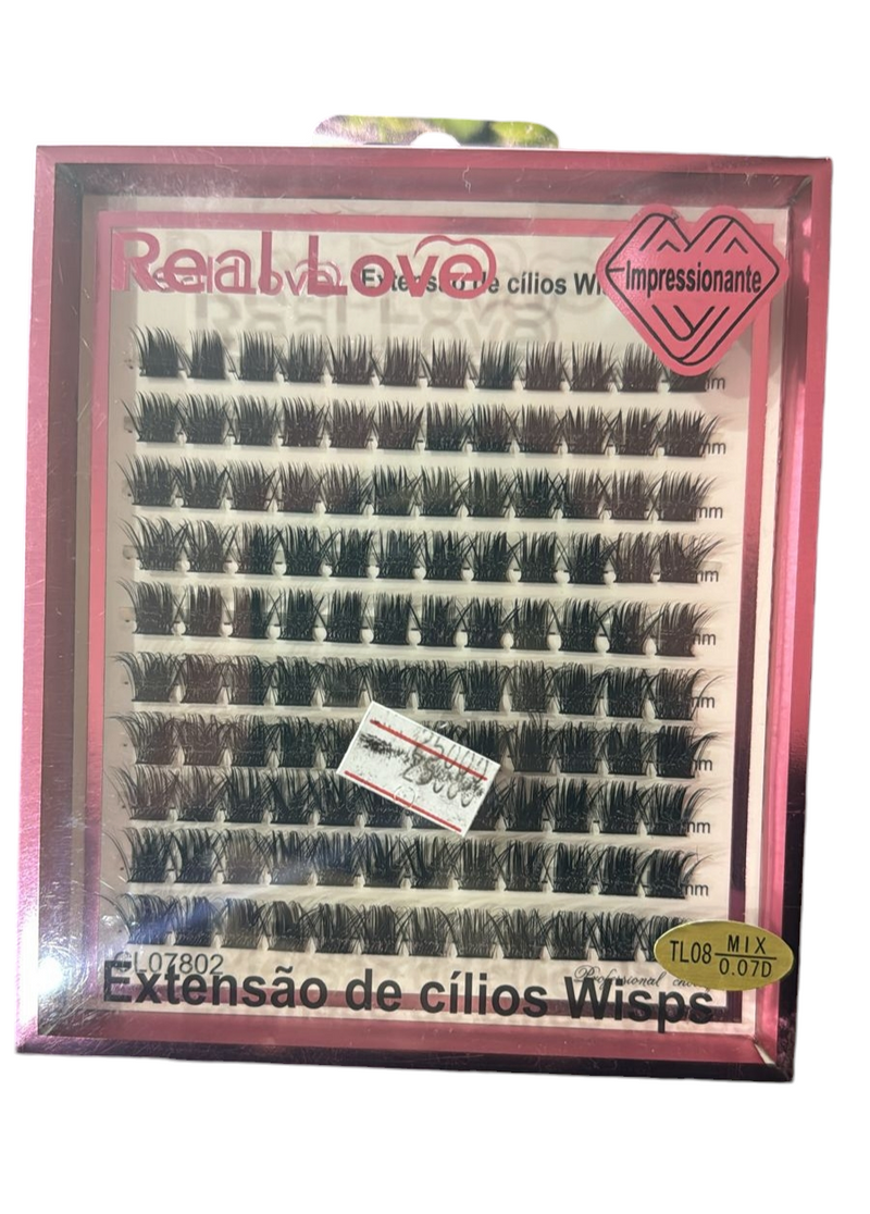 Pestañas Real LOVE para extensiones