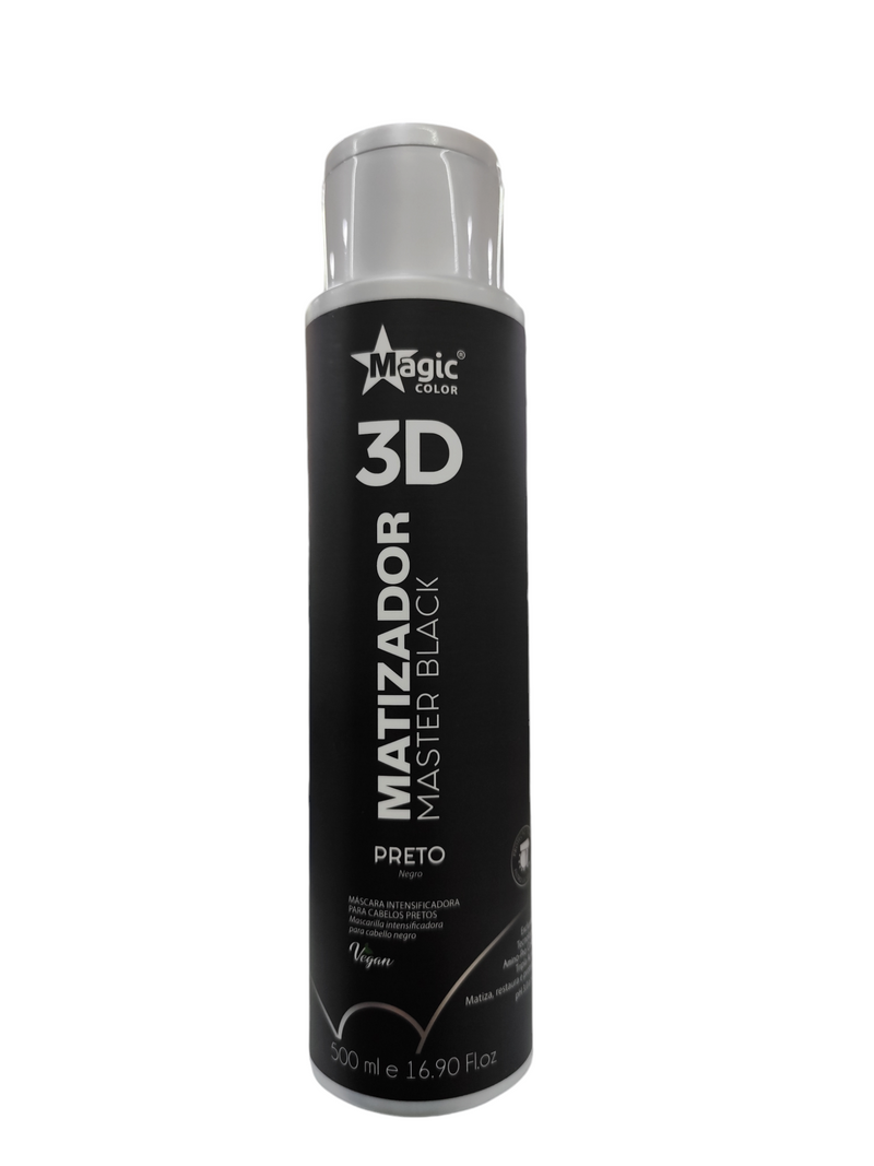 Matizador Magic Color 3D Master Black Efecto Negro Intenso - 500mL