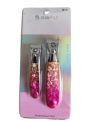 2 piezas de cortaúñas de acero inoxidable electrochapado, DAFU