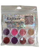 Kit de 8 Brillos para Uñas con Estuche