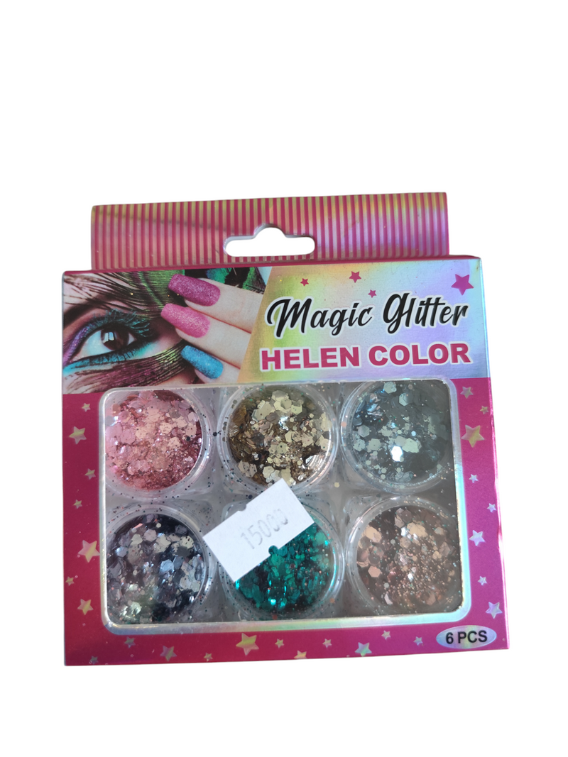 Kit Glitter Helen Color para uñas