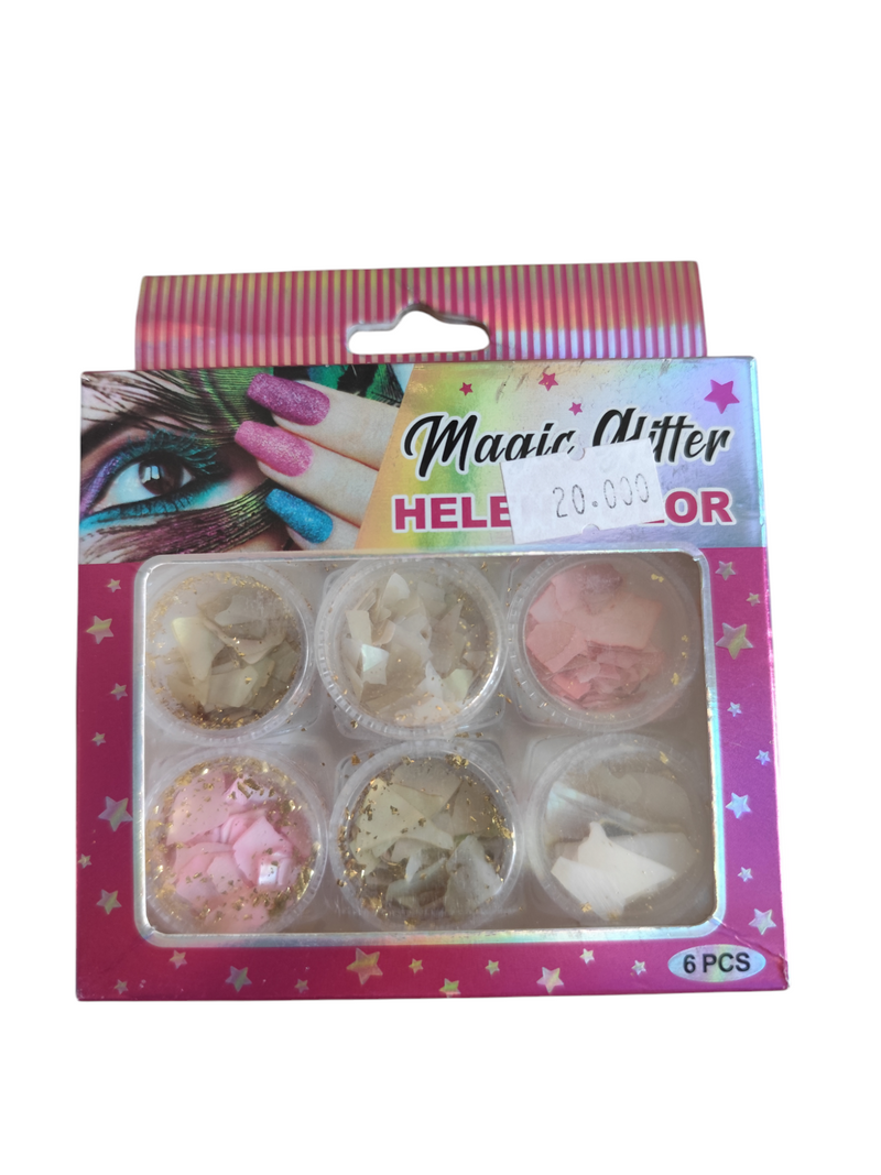 Kit Glitter Helen Color para uñas