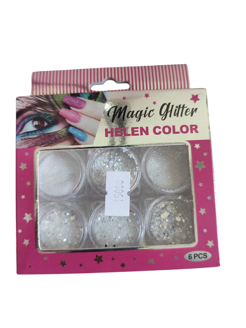 Kit Glitter Helen Color para uñas