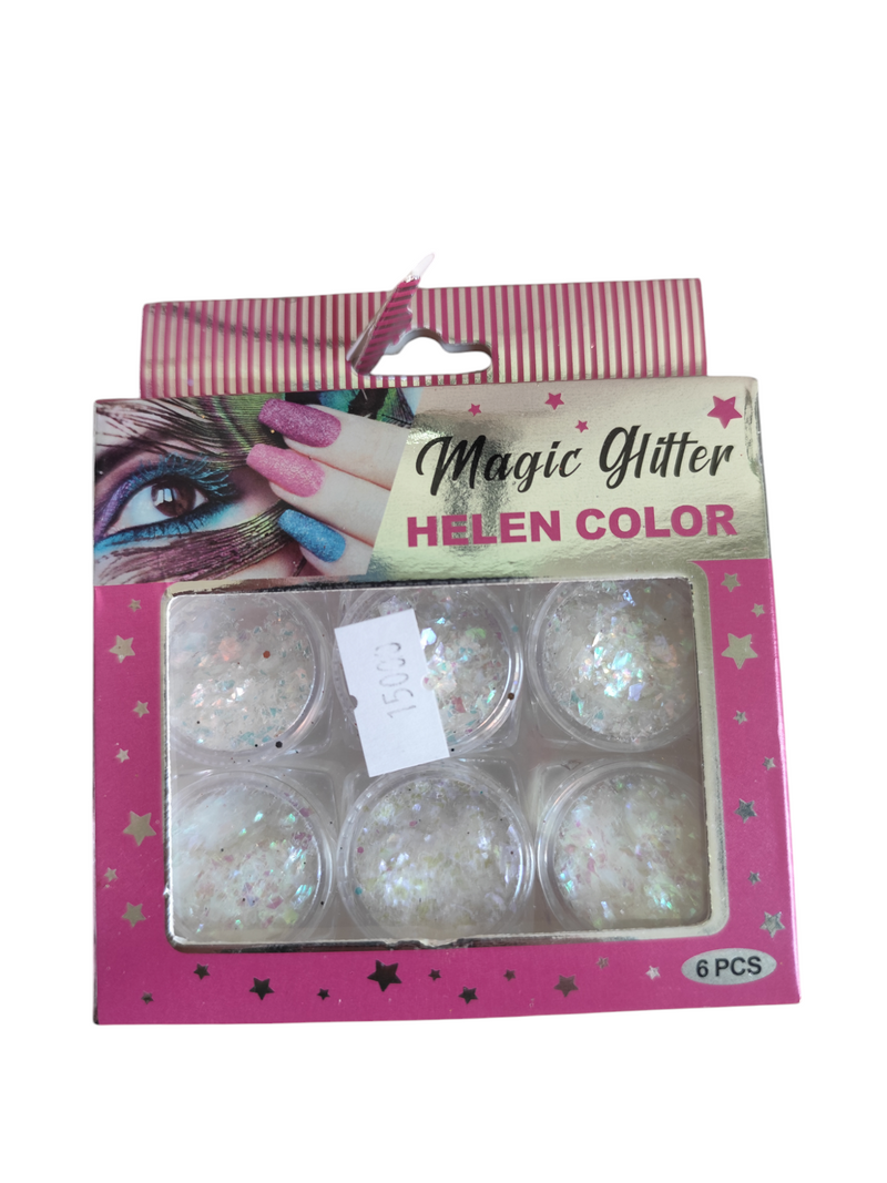 Kit Glitter Helen Color para uñas