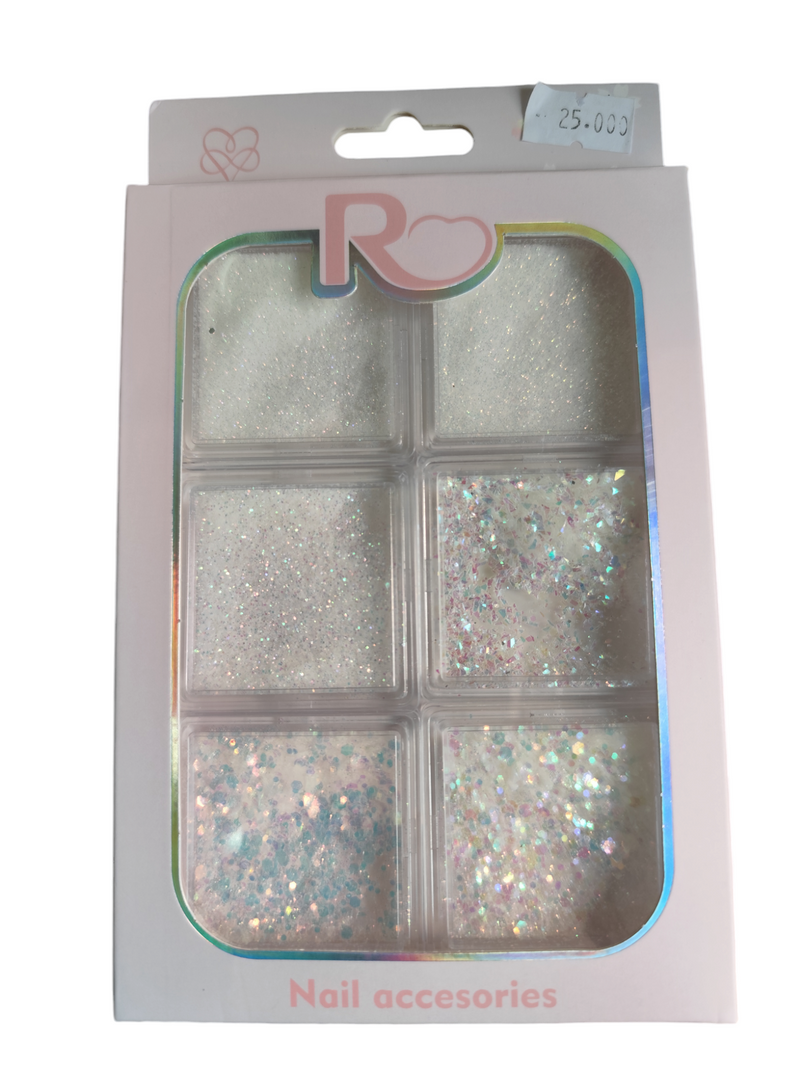 Multi-Glitter accesorios para uñas