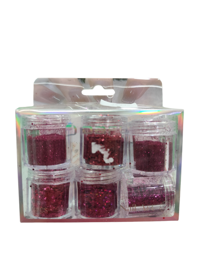 GLITTER PARA UÑAS DAFU