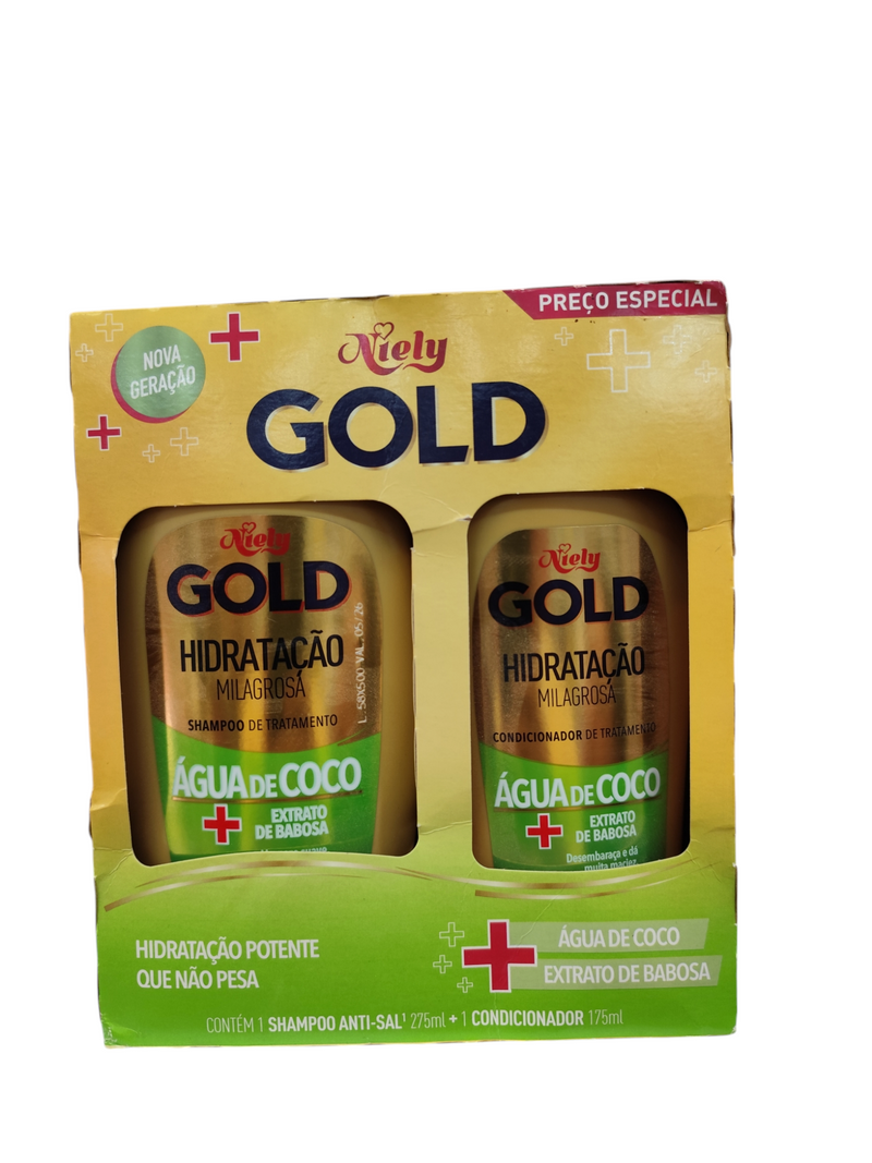 Niely Gold-Kit de champú 275ml y acondicionador 175ml