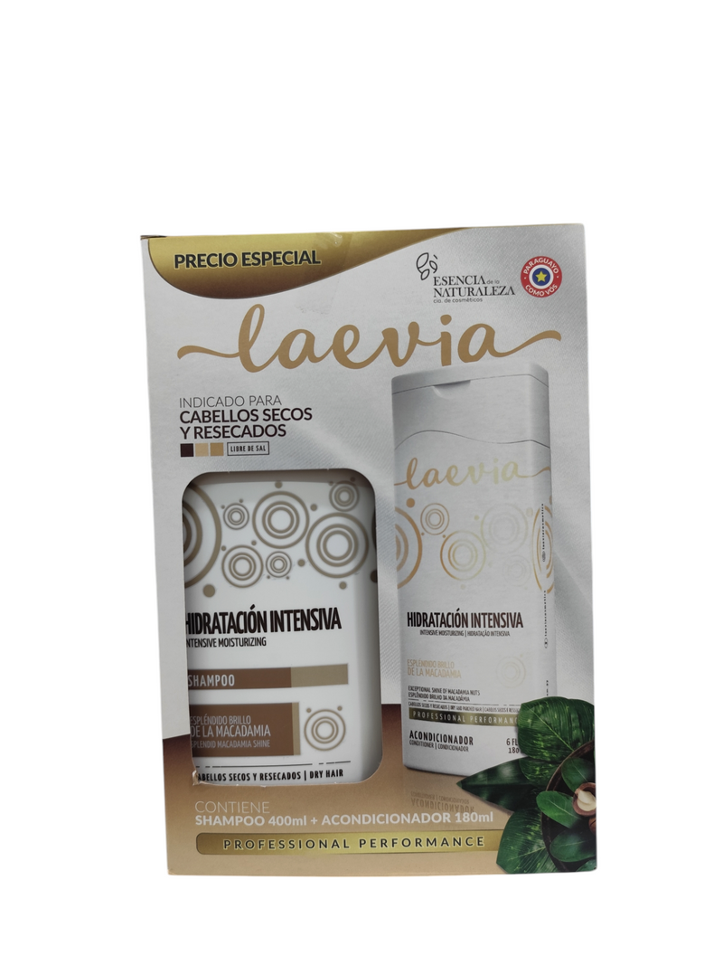 LAEVIA SHAMPOO 400ml y acondicionador 180ml