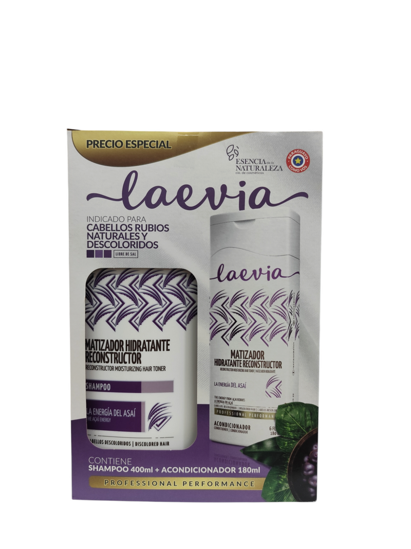 LAEVIA SHAMPOO 400ml y acondicionador 180ml