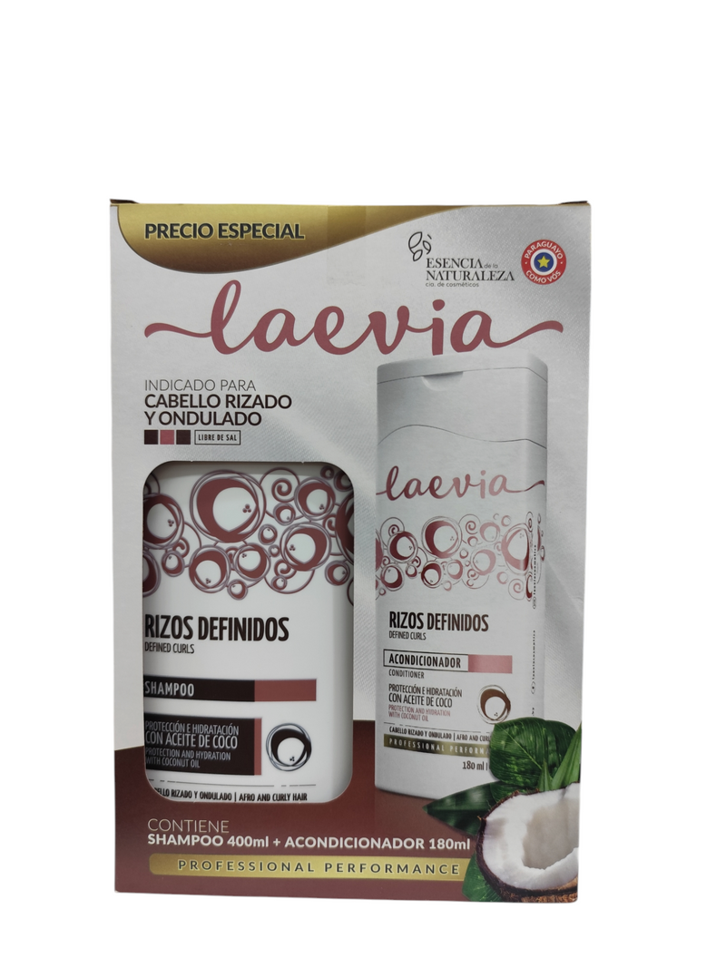 LAEVIA SHAMPOO 400ml y acondicionador 180ml