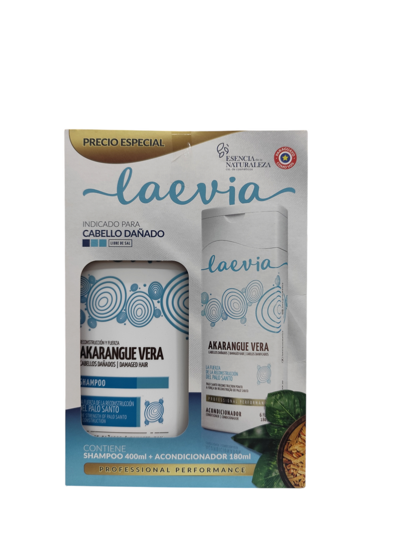 LAEVIA SHAMPOO 400ml y acondicionador 180ml