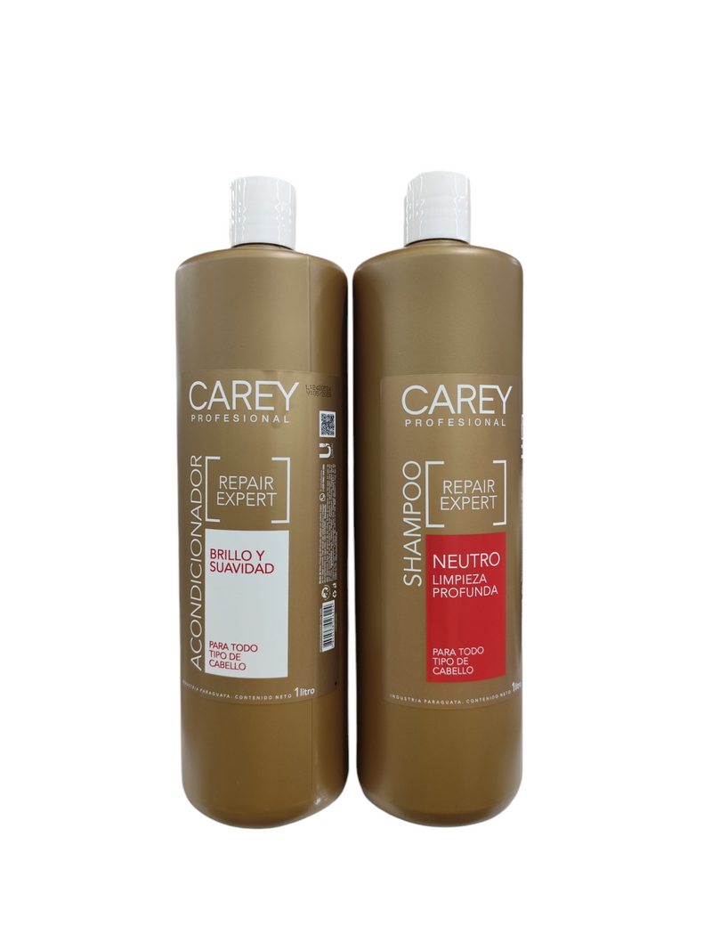 Shampoo y Acondicionador Repair Expert para todo tipo de cabello Carey - 1 Litro