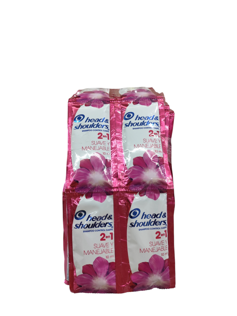 Heads & Shoulders ® Shampoo Control Caspa 2 En 1 Suave saches x 24 unidades
