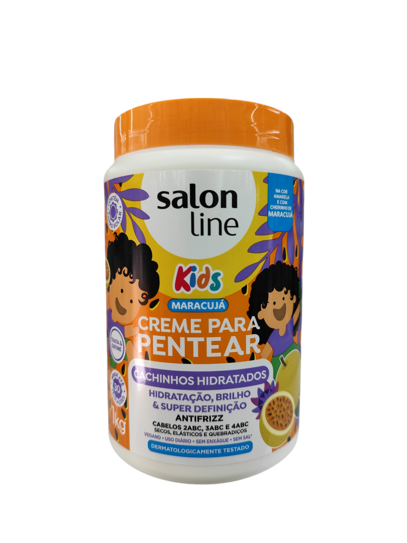 Salon Line Creme Para Peinar 1kg en diferentes efecto