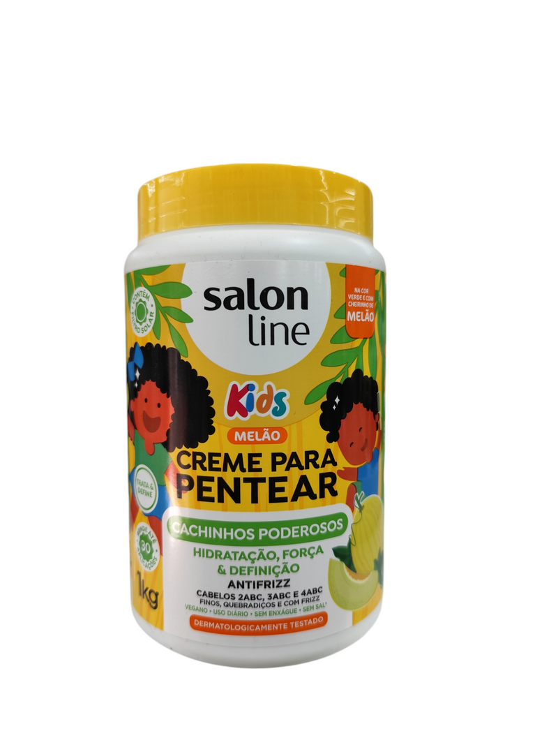 Salon Line Creme Para Peinar 1kg en diferentes efecto