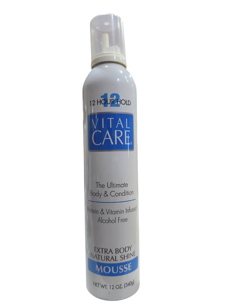 VITAL CARE MOUSSE 12HS AZUL  extra body 340g