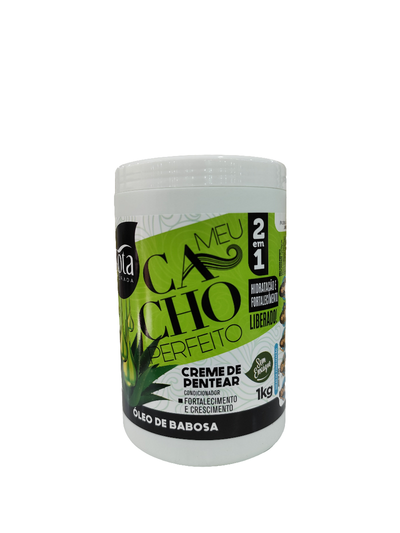 Crema de tratamiento capilar Gota Dourada 1kg en diferente efecto