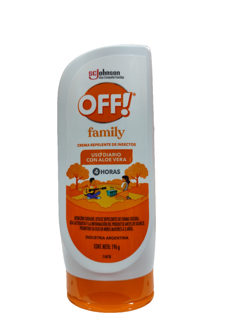 OFF! repelente insectos uso diario de aloe vera 196gr