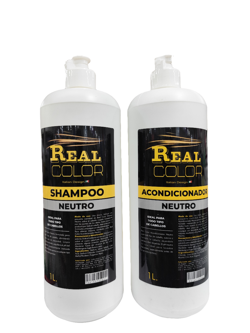 Shampoo y acondicionador Real Color 1lts