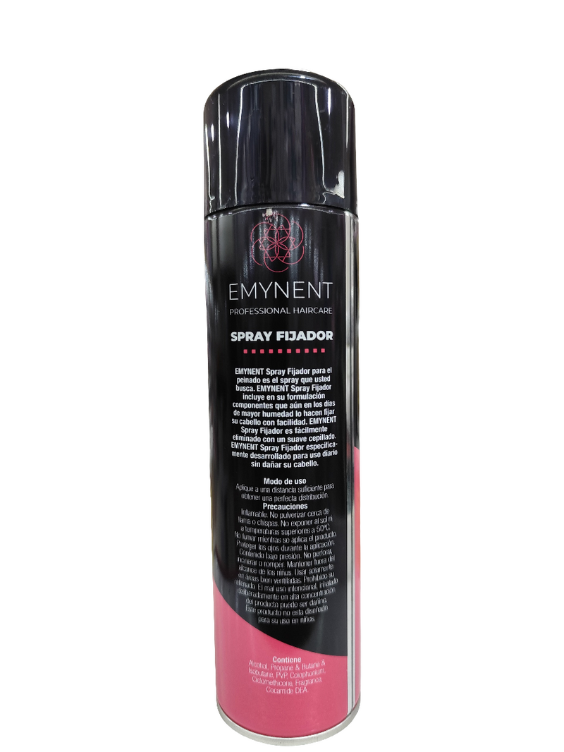 Fijador Emynent En Spray Fuerte Para Peinados Cabello X390ml