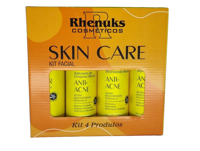 Kit Skin Care Facial Anti-Acne com 4 itens