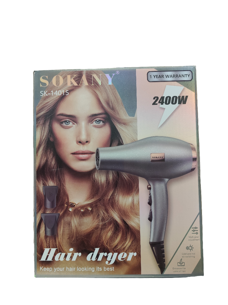 SECADOR DE CABELLO SOKANY 2400W