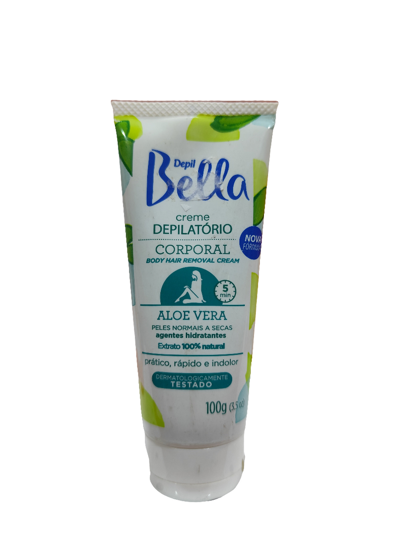 Depil Bella crema depilatoria Facial, Aloe Vera  pétalos de Rosa 100G