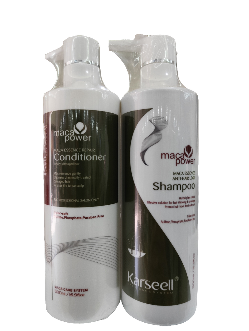 Karseell Maca Essence Anti caída Shampoo y acondicionador 500ml