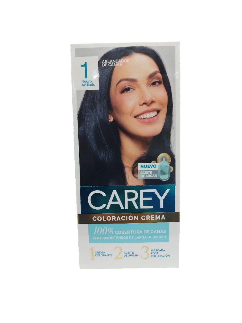 Coloración Crema Carey Kit disponible en todos los tonos