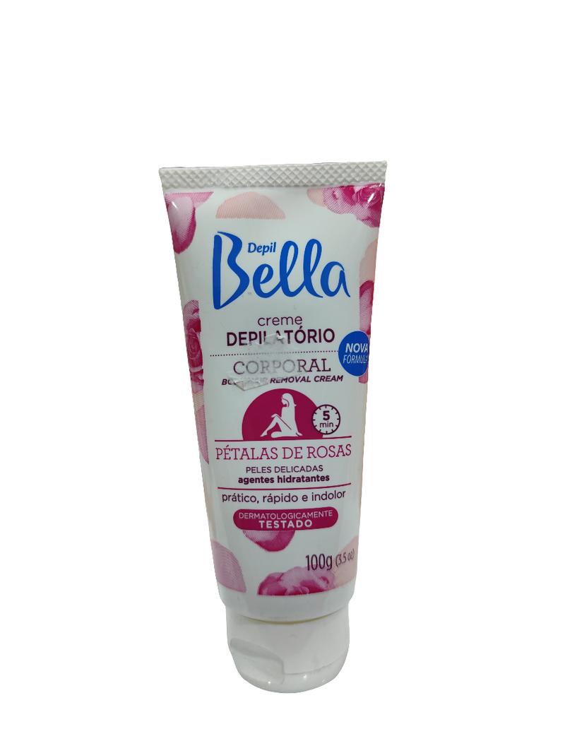 Depil Bella crema depilatoria Facial, Aloe Vera  pétalos de Rosa 100G