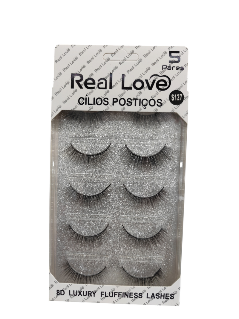 Pestañas Real LOVE 8D 5 par