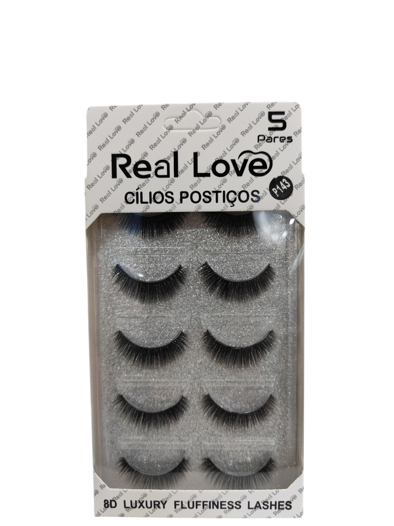 Pestañas Real LOVE 8D 5 par