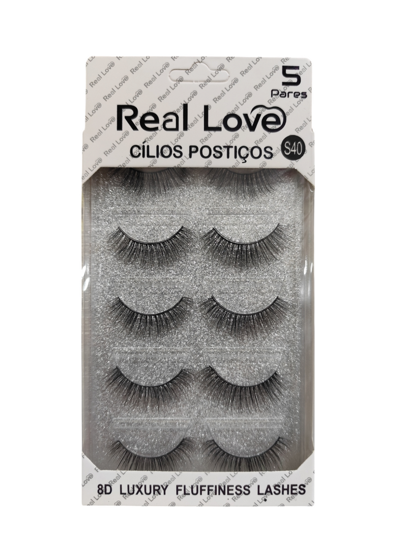 Pestañas Real LOVE 8D 5 par