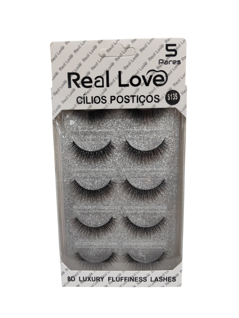 Pestañas Real LOVE 8D 5 par