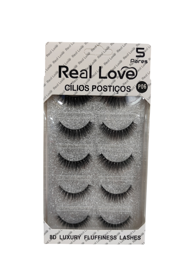 Pestañas Real LOVE 8D 5 par